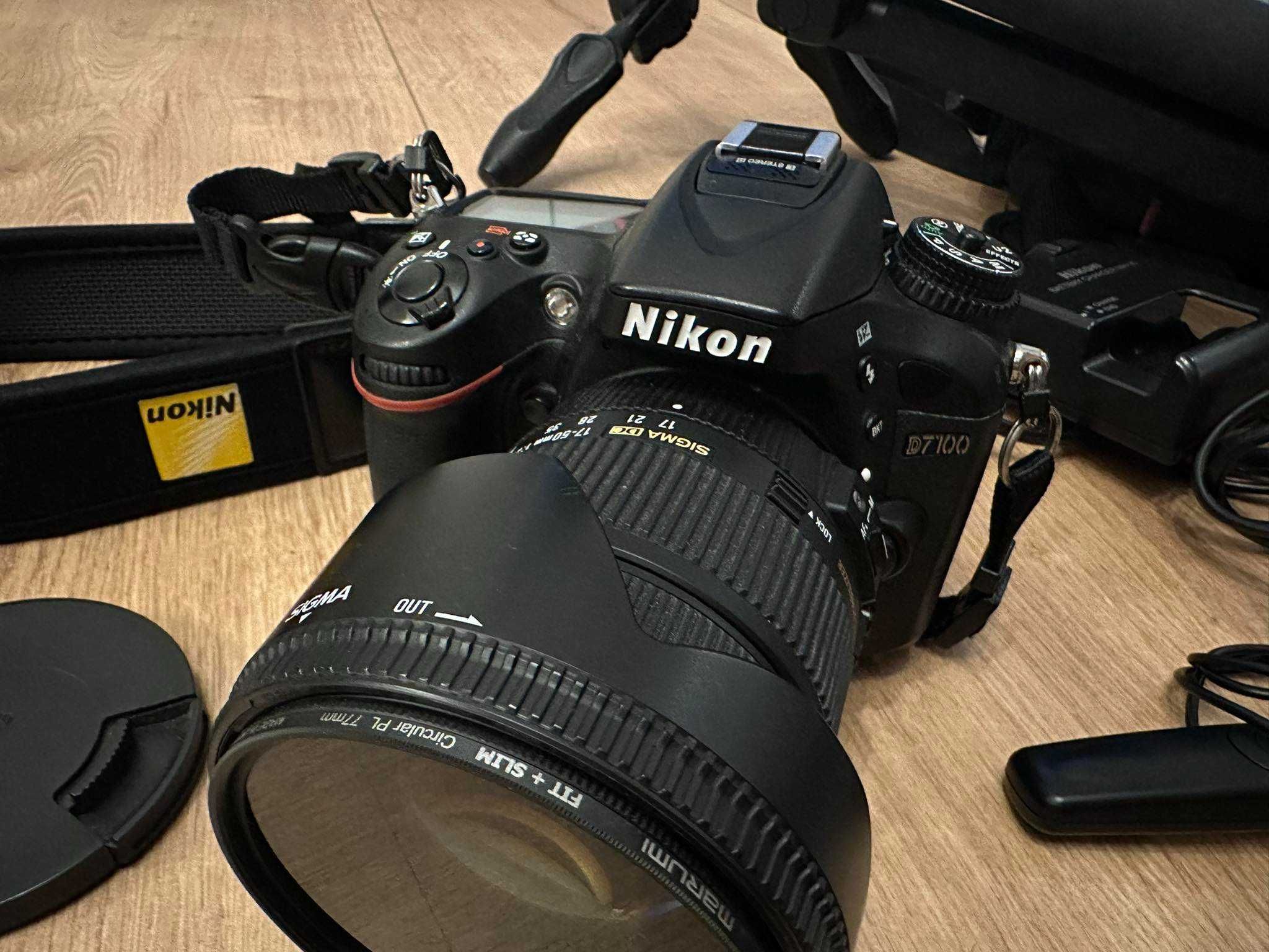 Nikon D7100 + Sigma 17-55 2.8 + filtr polaryzacyjny + statyw Manfrotto