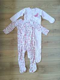 Pajacyk pajac ze stopami dziewczęcy rampers piżama Elefun 98