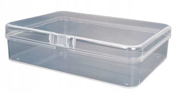 ORGANIZER plastikowy zamykany 115x83x30 mm na śrubki wkręty drobiazgi
