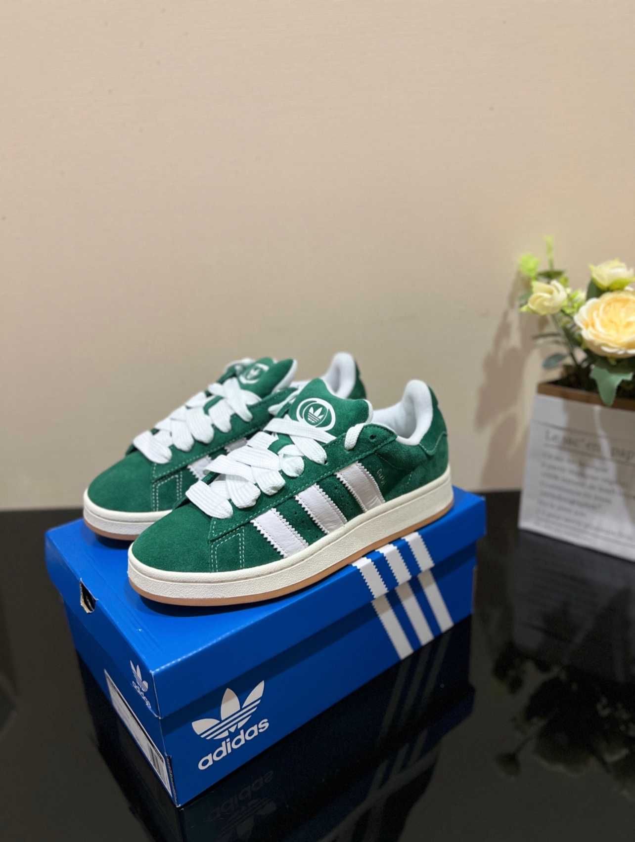 adidas Campus 00s Dark Green Cloud White 39