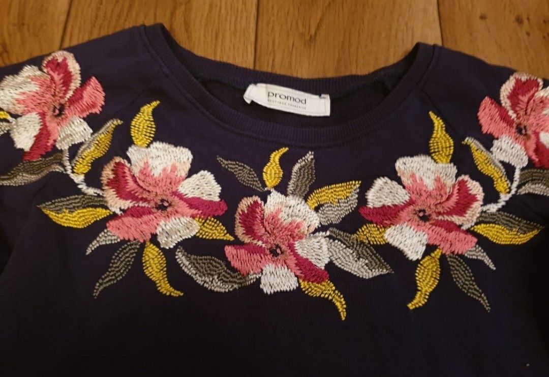 Bluza bluzka Promod stan bdb haft XS S
