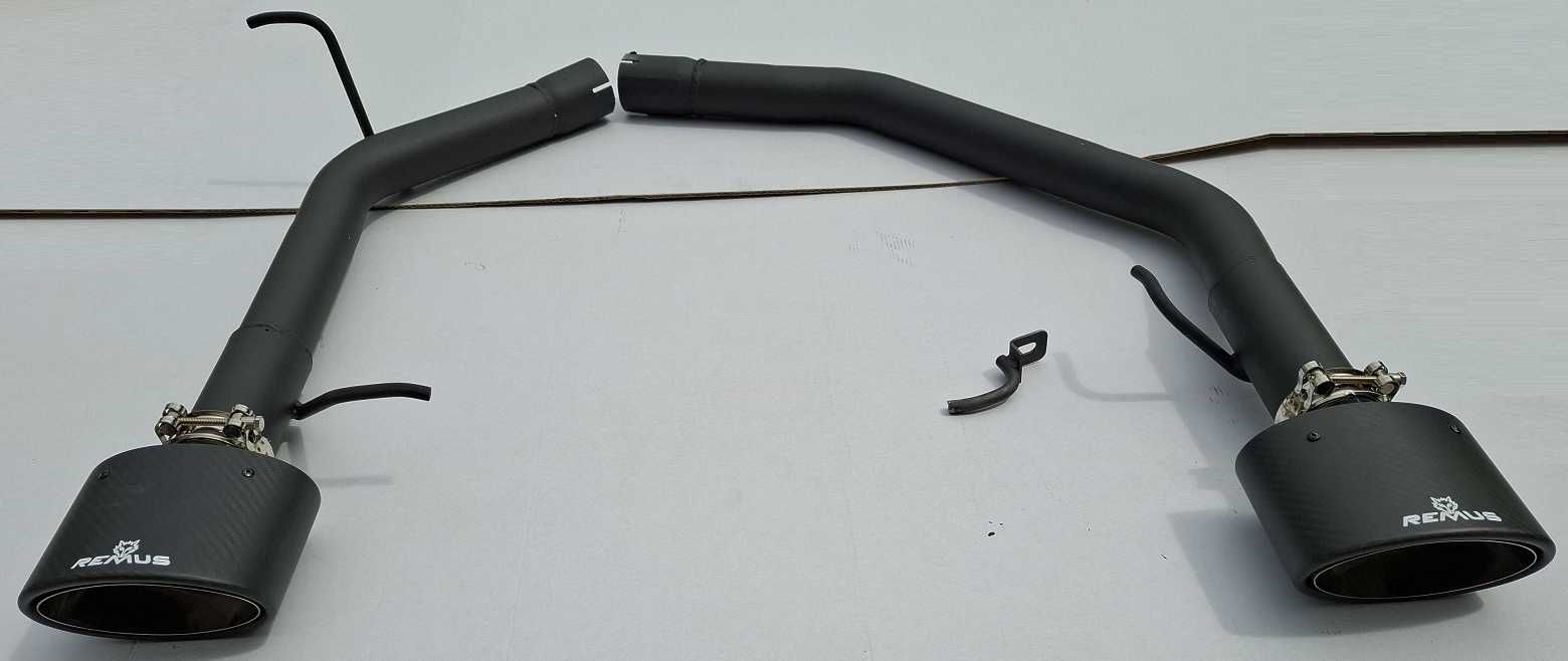 tłumik wydech przelot rura AUDI A5 8t A4 B8 S4 S5 RS4 remus 150x90mm