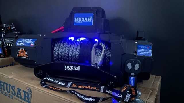 Wyciągarka HUSAR BST 12000 V SYNTETIC ROPE LED sklep serwis ATM4X4