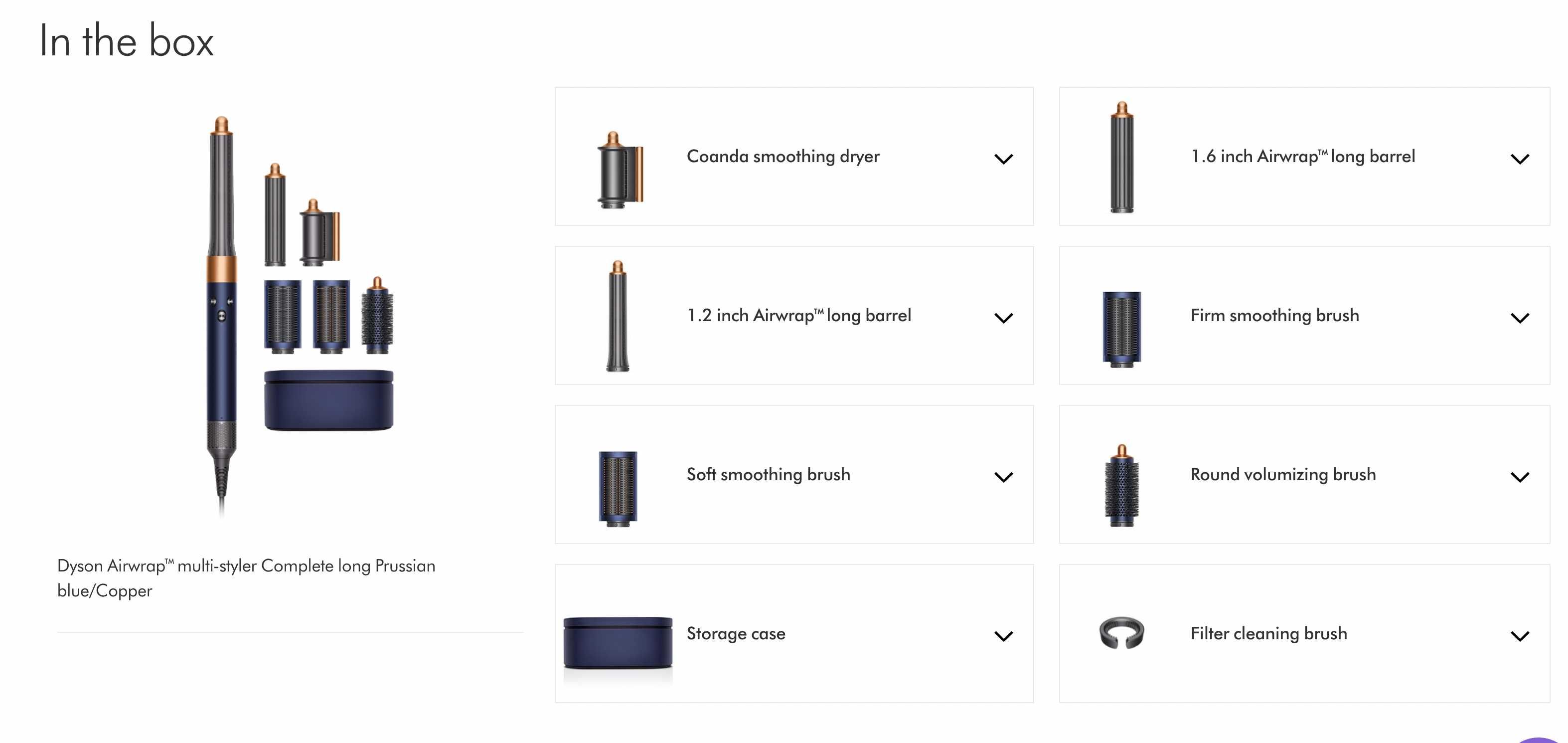 Стайлер Dyson Complete Long Prussian Blue/Rich Copper USA (Оригінал !)