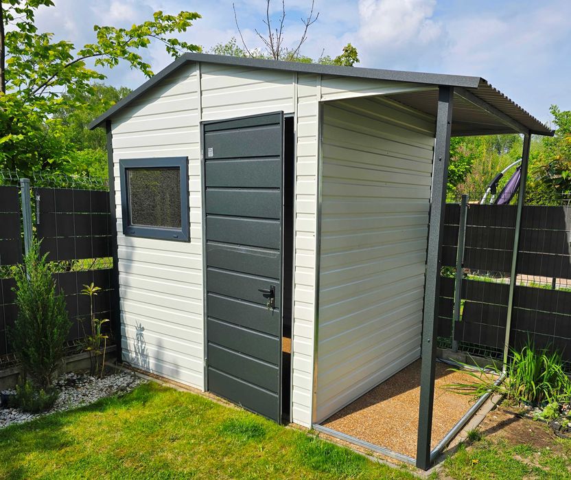 Grafitowy Schowek Domek Ogrodowy OKAZJA