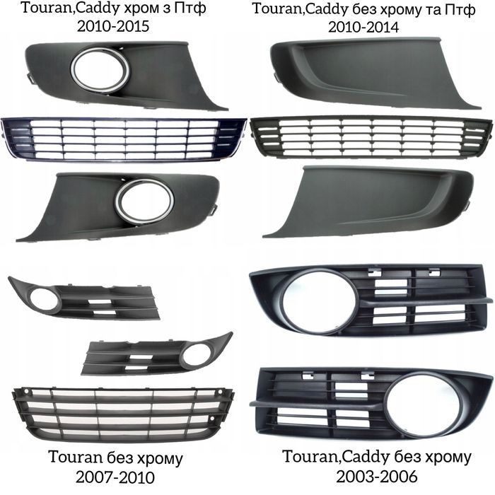 Решотка Решетка Решітка Бампера Vw Touran,Caddy,Туран,Кадді