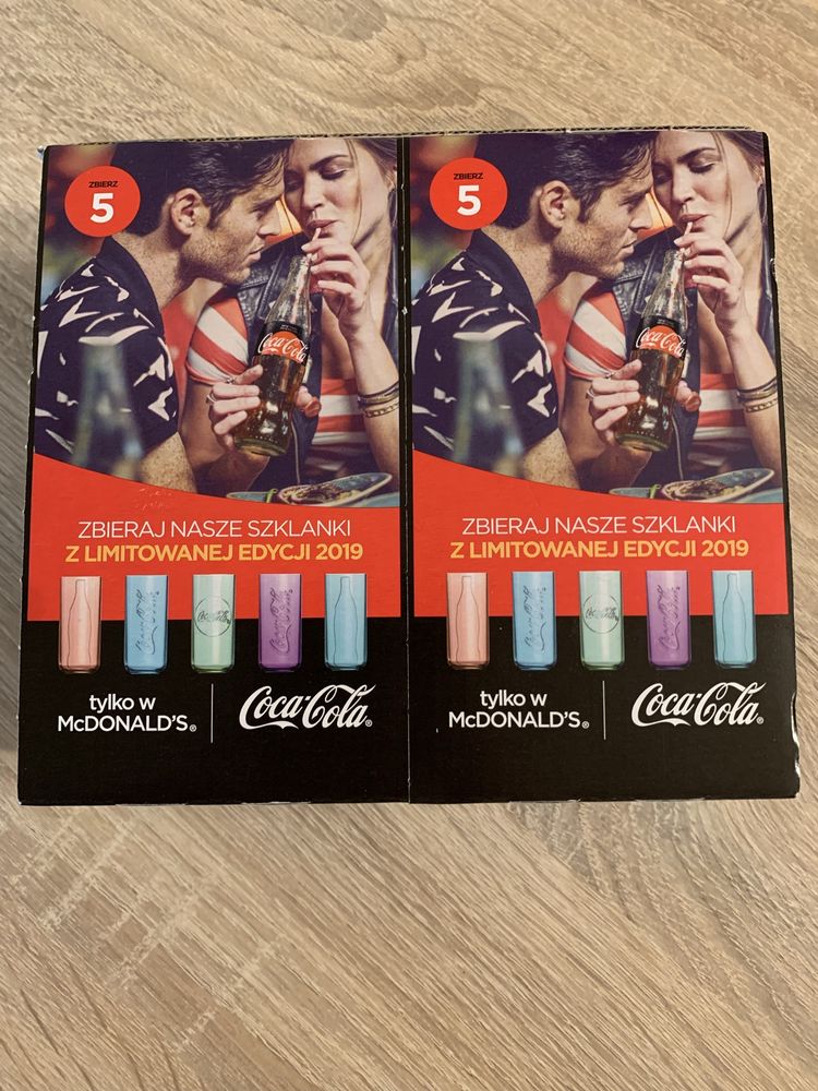 Szklanki Coca Cola mcdonald's 2019