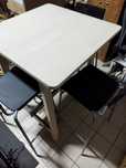 Mesa alta IKEA norraker e 3 cadeiras