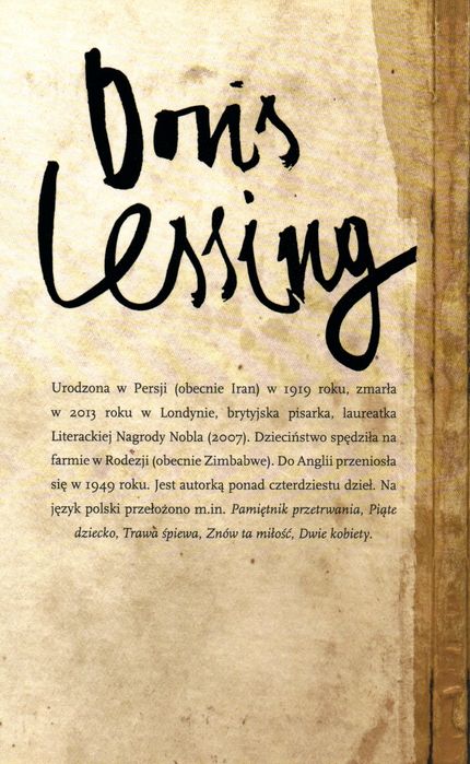 ZŁOTY NOTES Doris Lessing literacki Nobel 2007 wydanie poprawione
