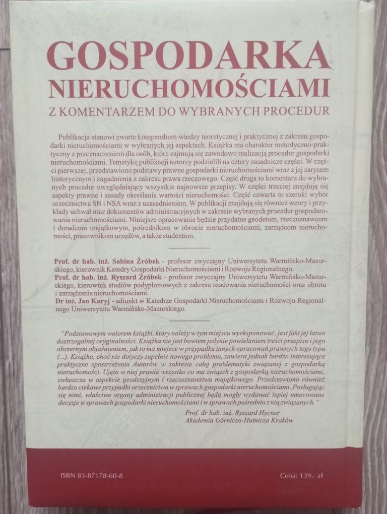 Gospodarka nieruchomościami - S. Źróbek, R. Źróbek, J. Kuryj