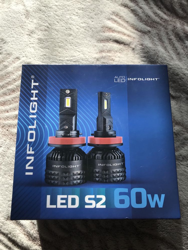 LED лампа InfoLight H11 60W S2 (2шт)