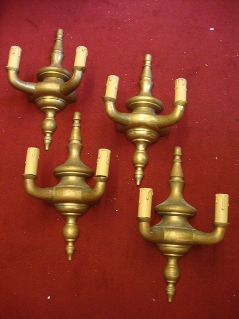 4 Apliques de parede em Bronze