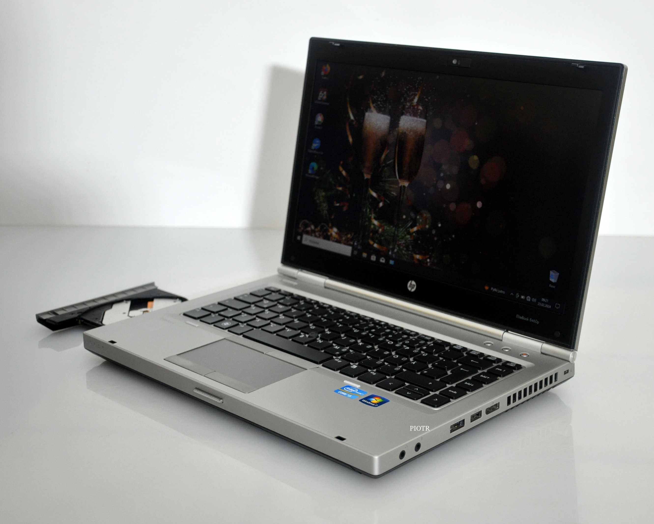 Mocny laptop HP EliteBook 8460p i5 8GB RAM SSD128GBw magnezowej obudow