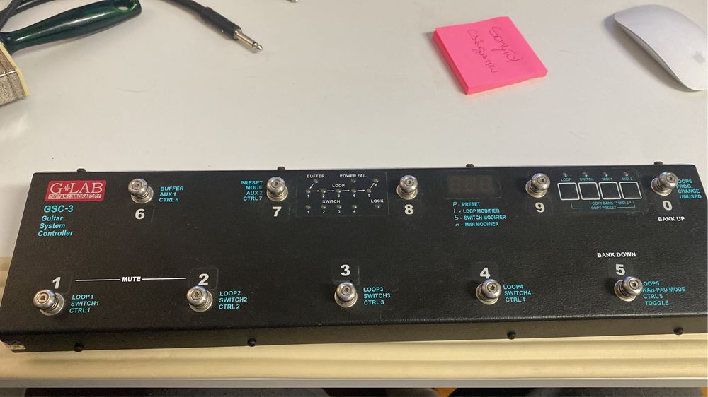 Roland GR-33 e GLab controlador