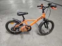 Rower btwin robot 16 cali pomarańczowy Decathlon