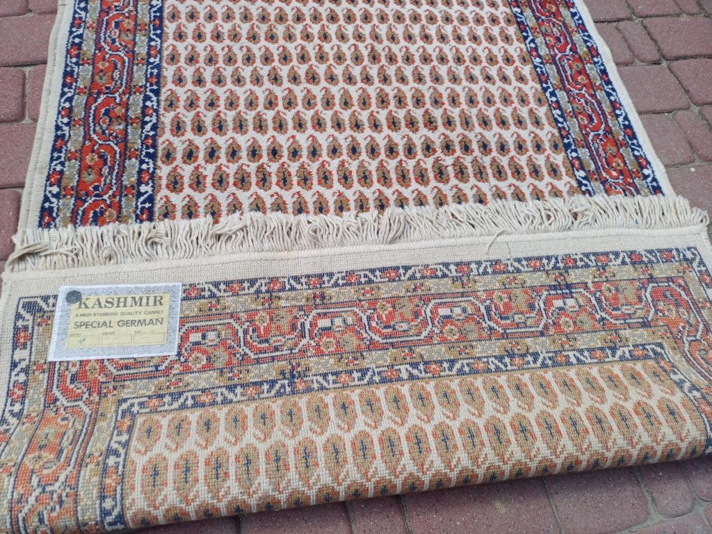 Wełniany orientalny chodnik tkany dywan 100cm x 156cm