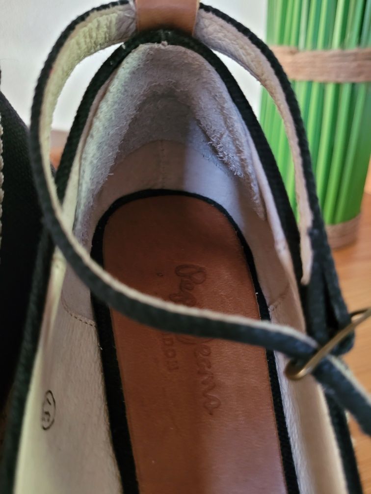 Sandały espadryle koturn r. 36 pepe jeans nowe