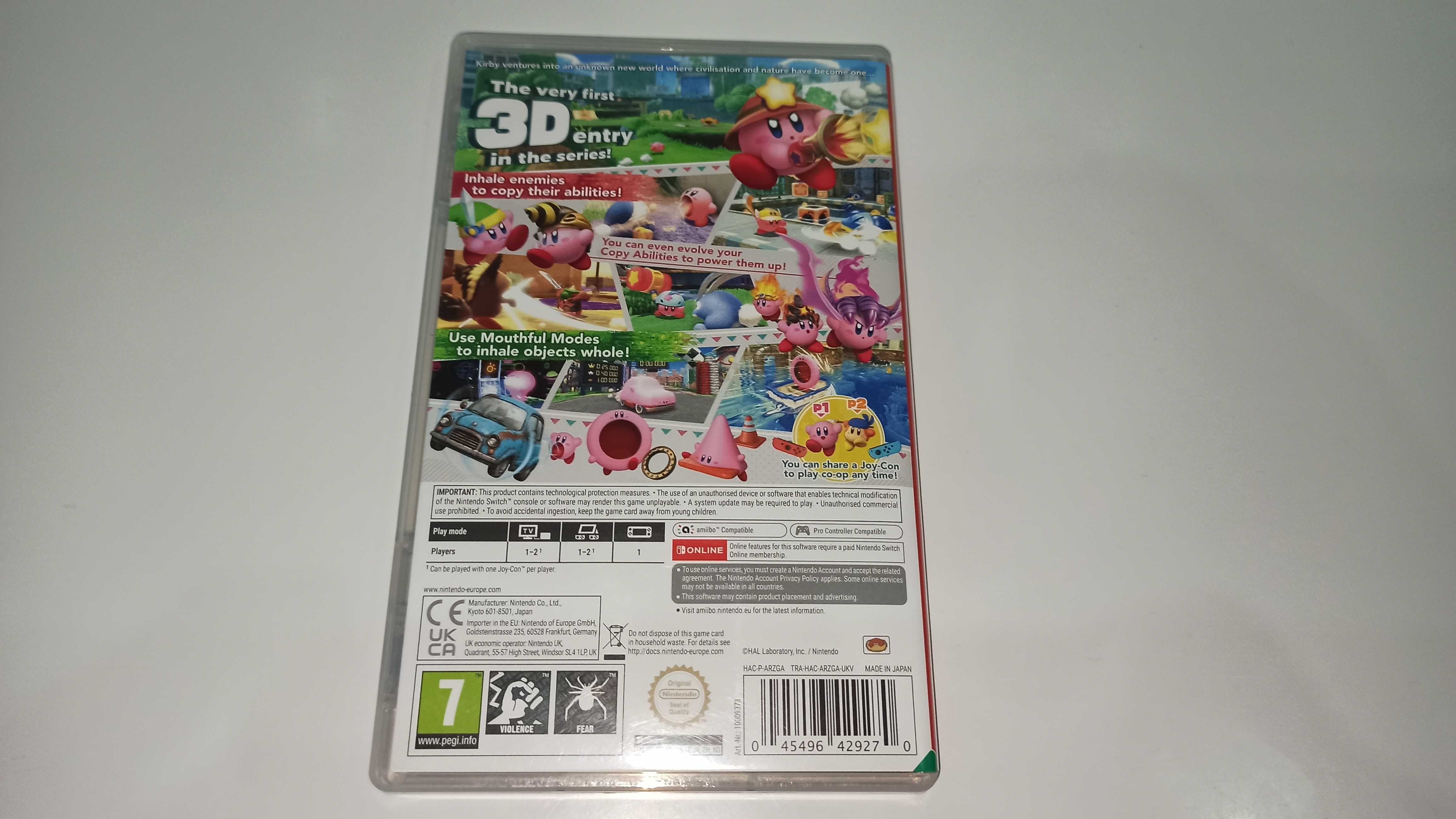 nintendo switch KIRBY AND THE FORGOTTEN LAND platformówka 3D kardridż