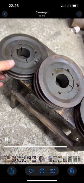 Шкив 140мм провіль А.. внутрішній 38мм