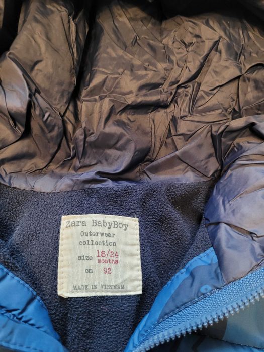 Kombinezon zimowy Zara dla chłopca rozmiar 92