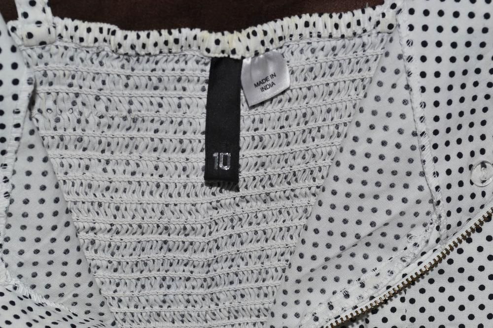 Kombinezon na zamek w grochy H&M S M 36 38 zip