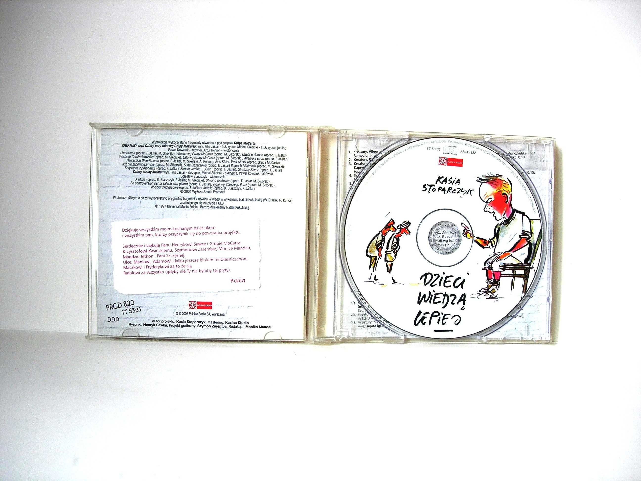 "Dzieci wiedzą lepiej" Kasia Stoparczyk CD Audio Warner Music 2004