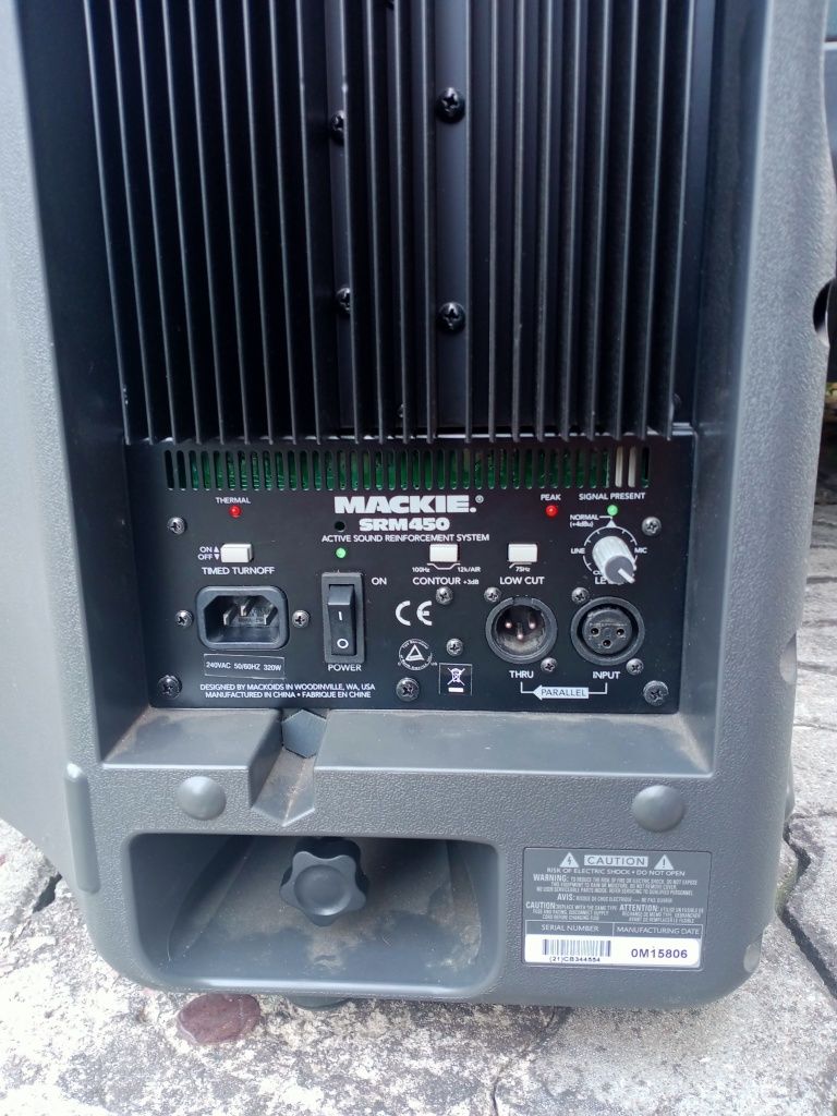 Kolumny aktywne MACKIE SRM 450 + Mixer TAPCO MIX 260 FX 12 kanałowy