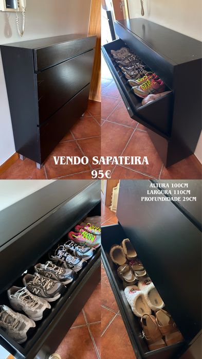 Vendo sapateira  em madeira maciça