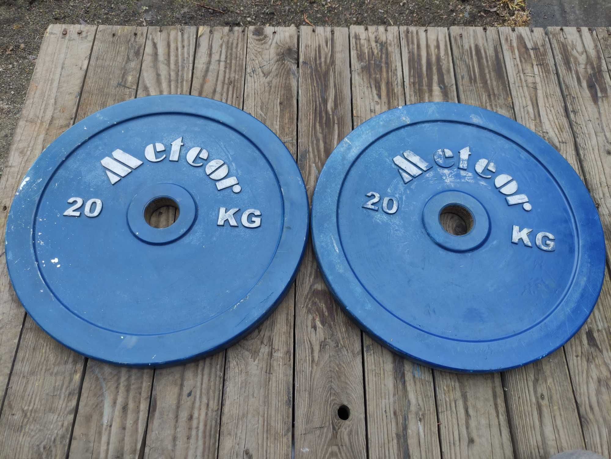 Obciążenie Żeliwne Ogumowane Olimpijskie METEOR 2x20kg fi 51mm