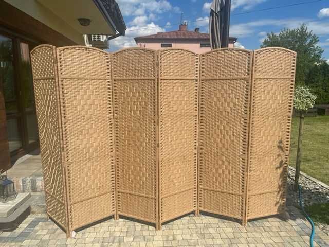 Parawan pokojowy 6 skrzydeł 180x300 naturalny beż