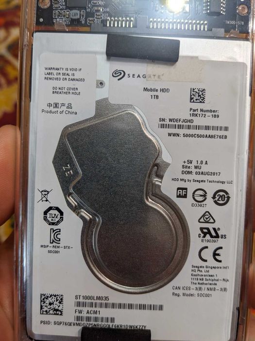 Жорсткий диск HDD Seagate 1Tb 5400
