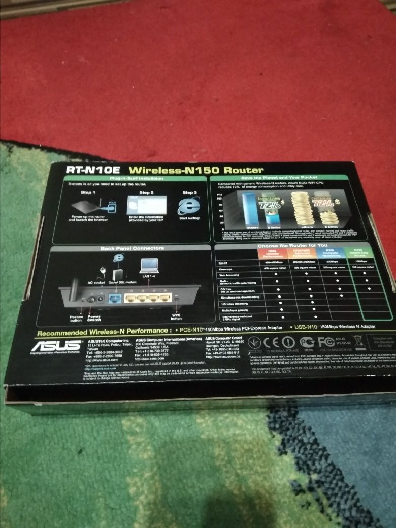 Маршрутизатор, Роутер Асус Asus rt-n10e