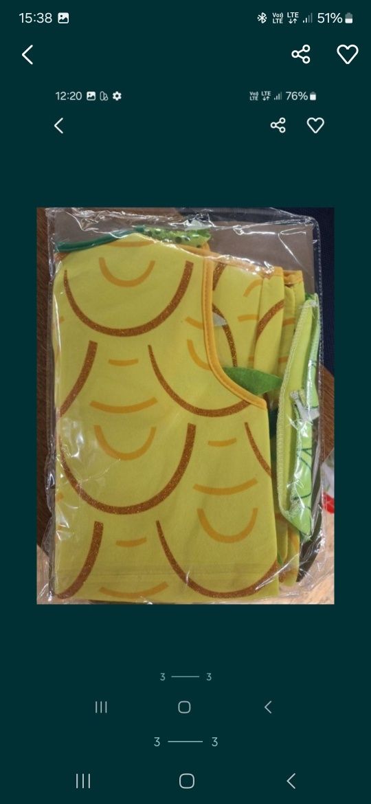Nowe stroj przebranie ananas