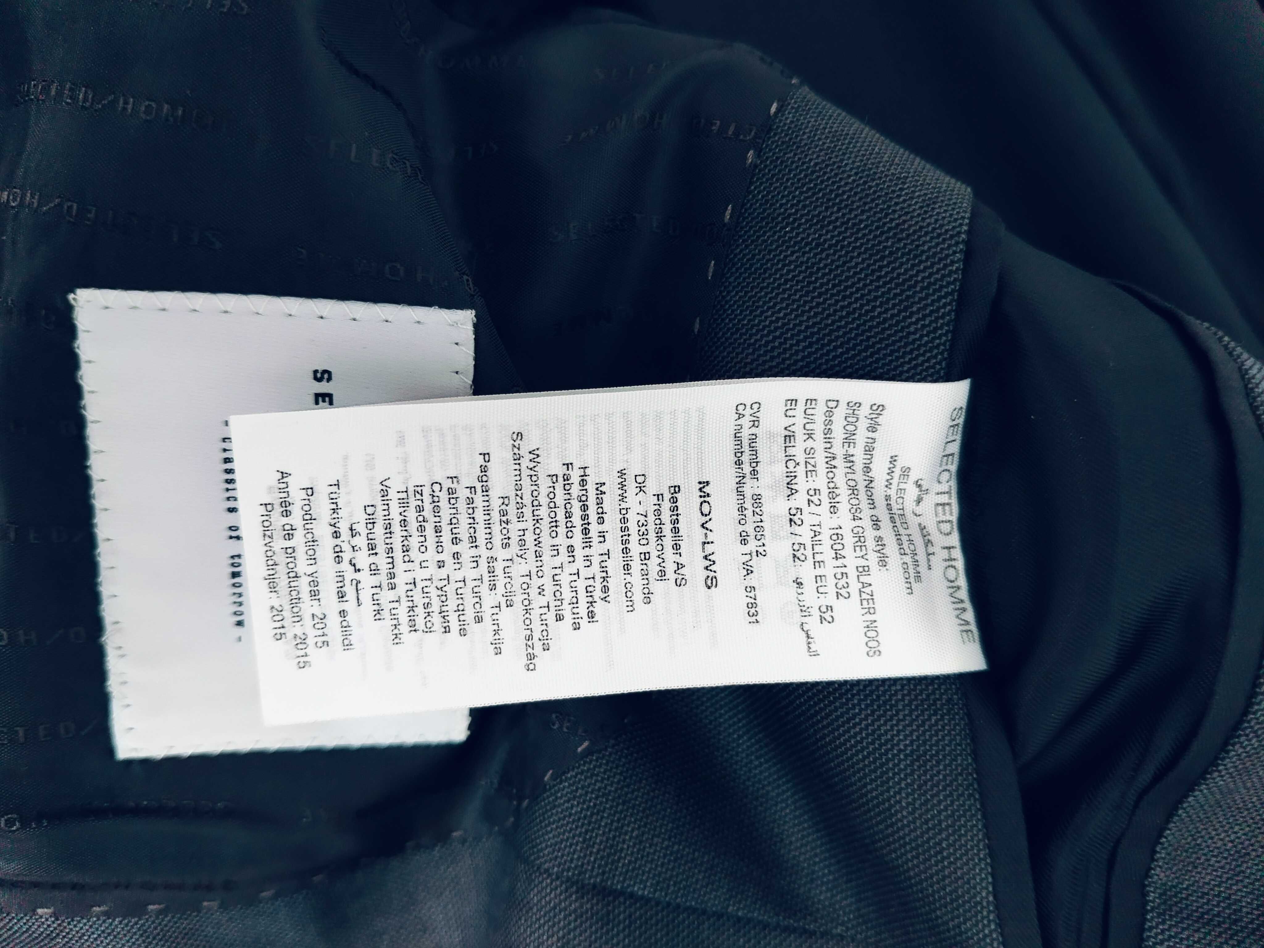 marynarka męska marki Selected Homme rozm. 52