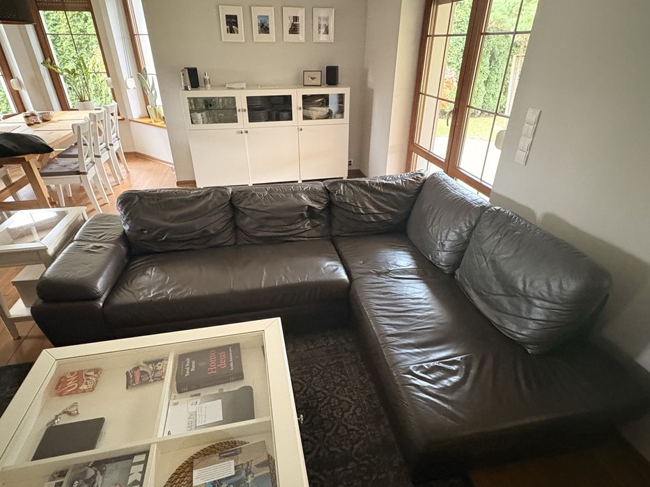 Narożnik skórzany rozkładany