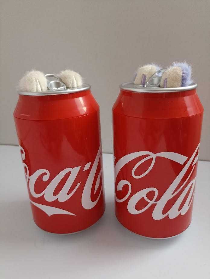 М’яка іграшка-брелок Лабубу Labubu Coca-Cola "Лабубу в банці"