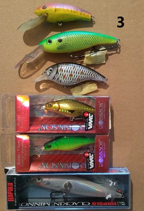 Wobler Rapala Clackin Minnow 11 i inne woblery