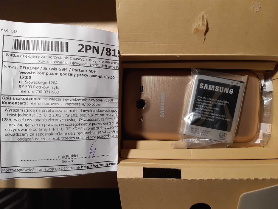 Samsung Galaxy Grand Neo Plus Duos, do naprawy.