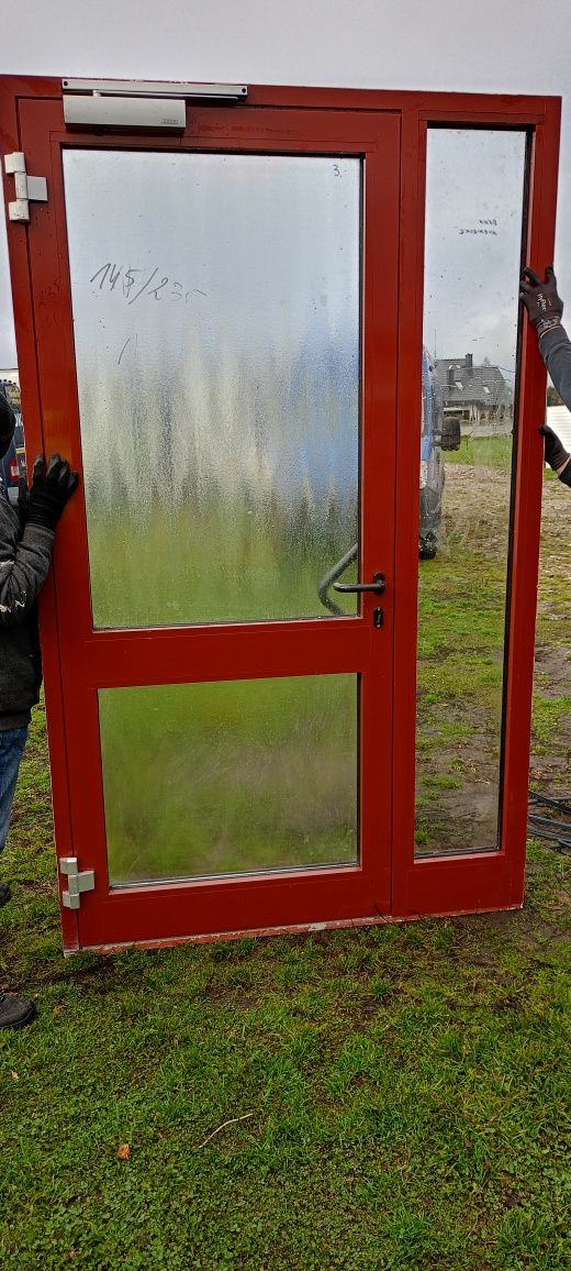 Drzwi aluminiowe używane z Niemiec super stan dostawa gratis cały Kraj