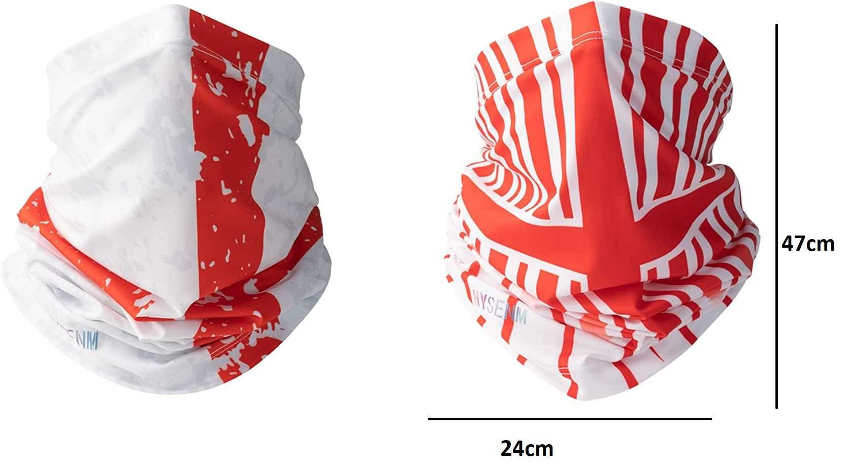 Chusta na twarz do biegania Komin Bandana wielofunkcyjna 45 cm 2 szt