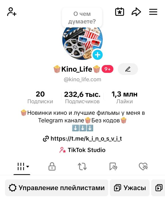 Tik Tok аккаунт (Раскрученный)
