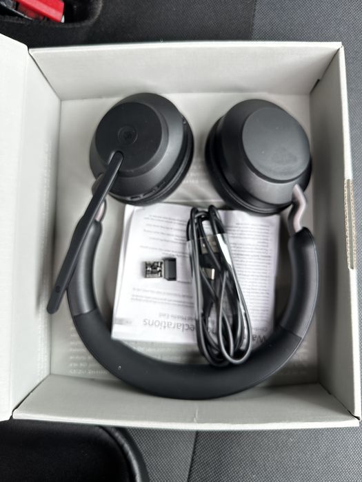 Навушники гарнітура Jabra EVOLVE2 65 MS Stereo Black USB-A нові оригі