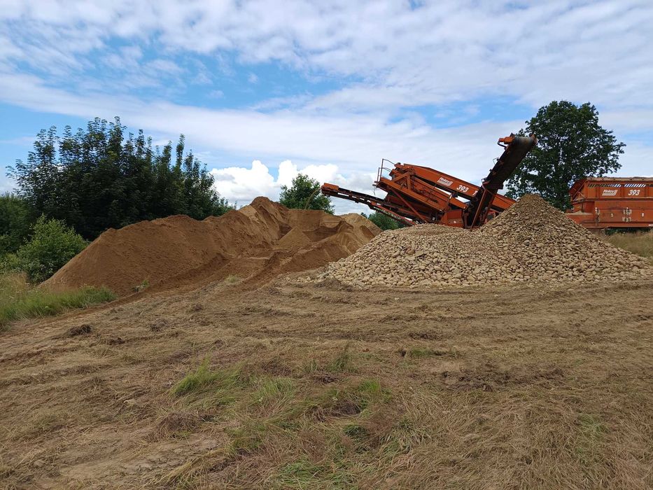 Prace Ziemne Rozbiórki Materiały Sypkie Piasek Żwir Czarnoziem
