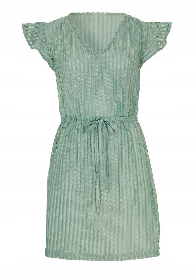 B.P.C sukienka plażowa zieleń pastelowa ażurowa r.48
