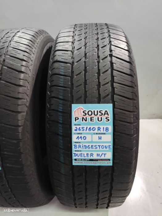2 pneus semi novos 265-60r18 bridgestone - oferta dos portes