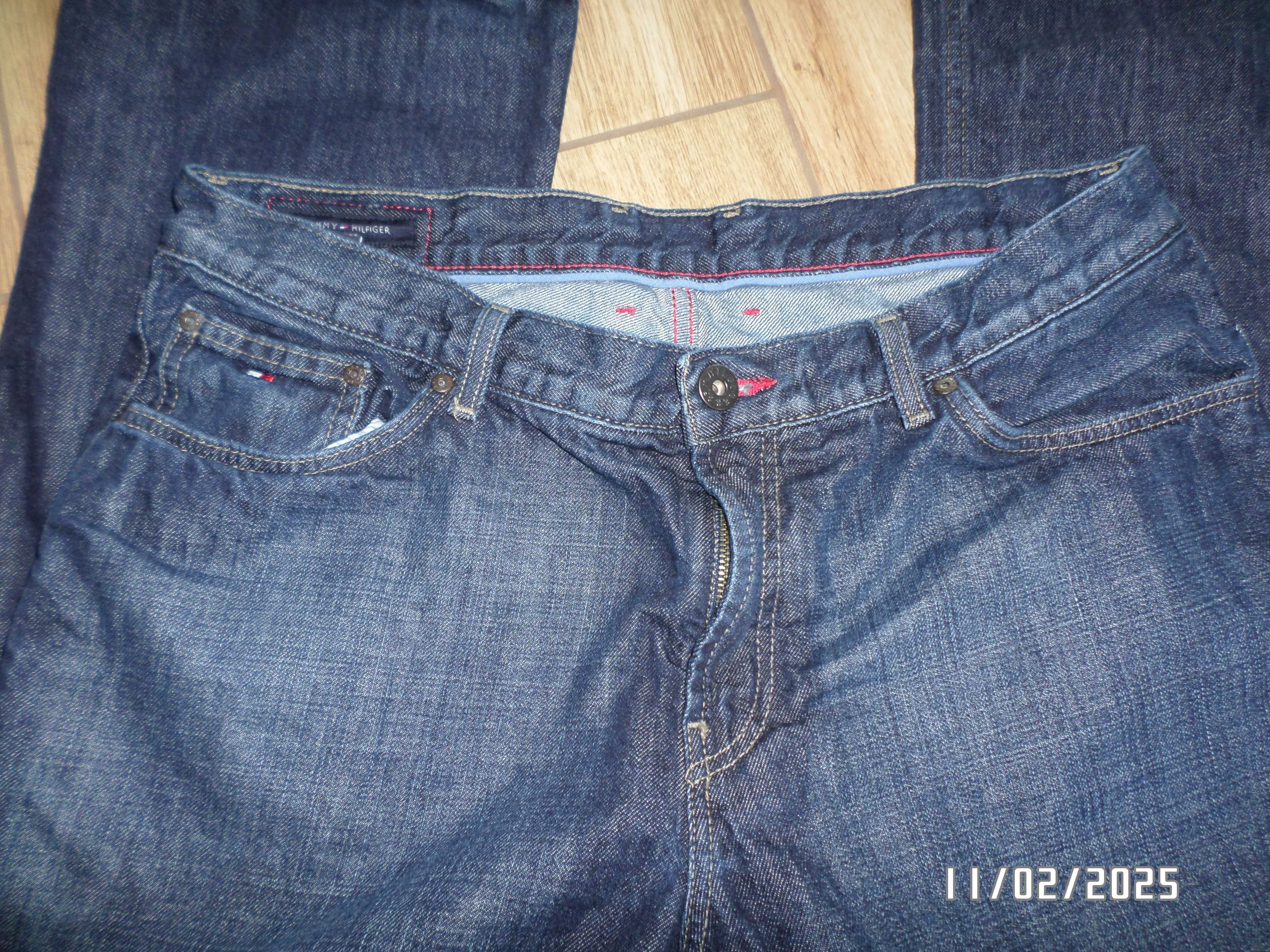 męskie spodnie jeans-TOMMY HILFIGER -38/34-XXL