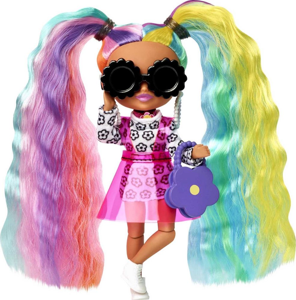 Лялька Barbie Extra Minis Lady Rainbow кукла барби мини