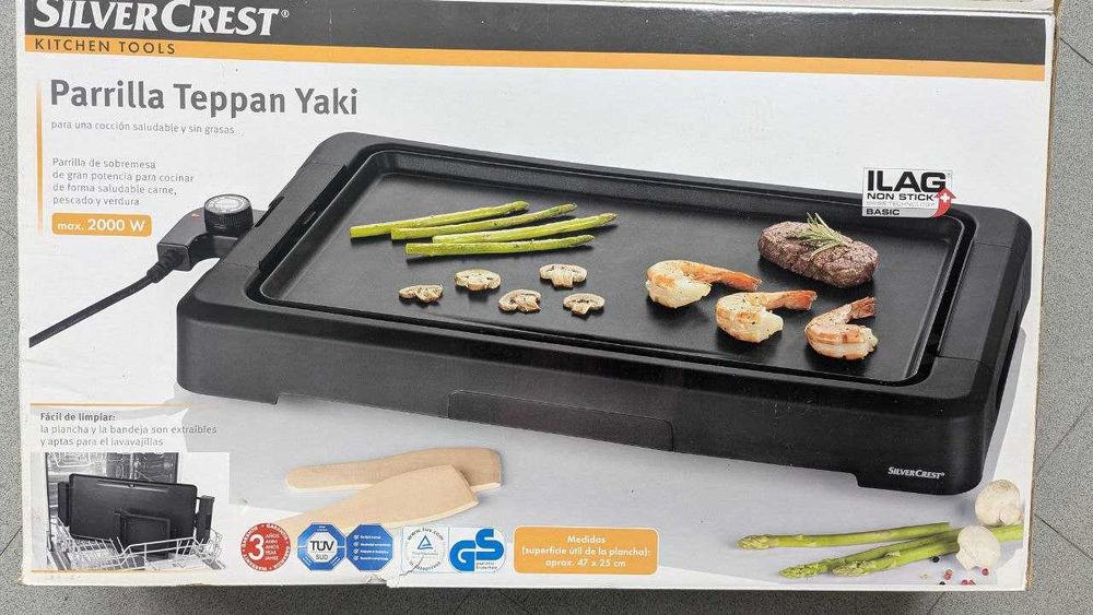 Novo grelhador Silvercrest Teppanyaki