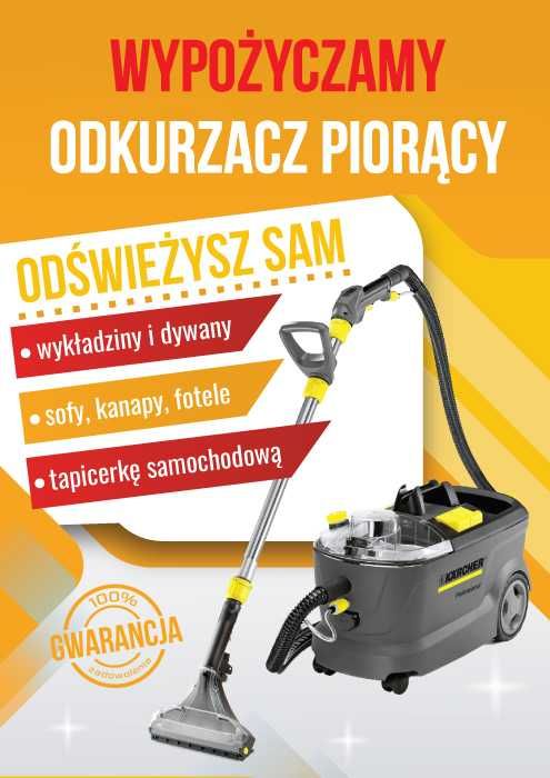 Pranie dywanów-wypożyczam odkurzacz Karcher