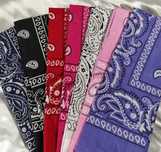 Lenço com cornucópias - Bandana - Cores e Quantidades Disponíveis